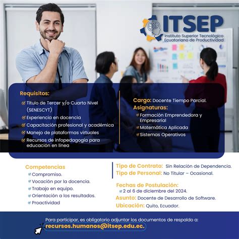 Instituto ITSEP – Títulos de tercer nivel.